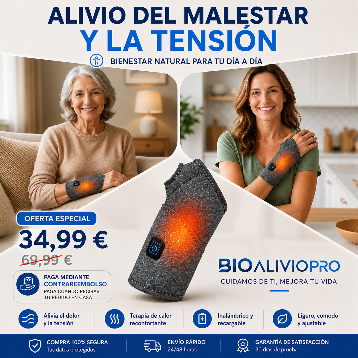Muñequera revitalizadora - Set de Regeneración para Artrosis